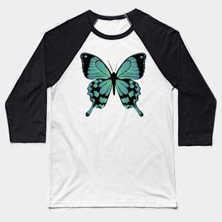 Blue Buttefly Baseball T-Shirt